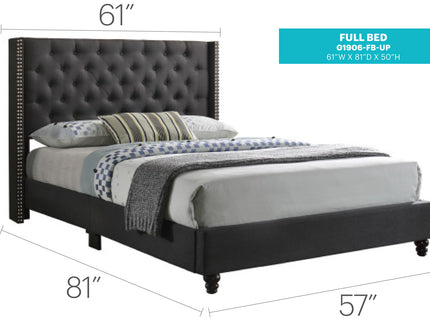 Nailhead Bed Transitional Vibrant