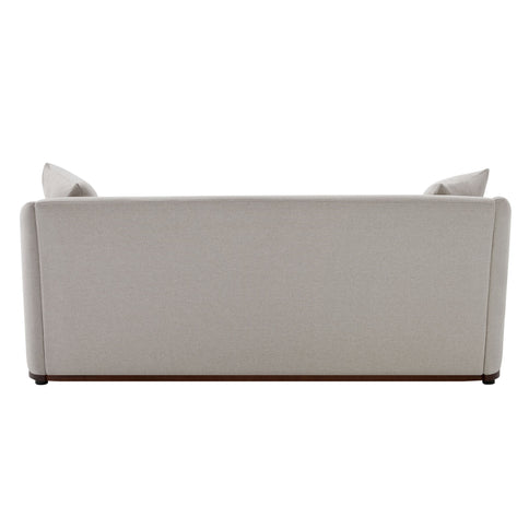 3 Seater Sofa With Wrap Around Armrests And Throw Pillows