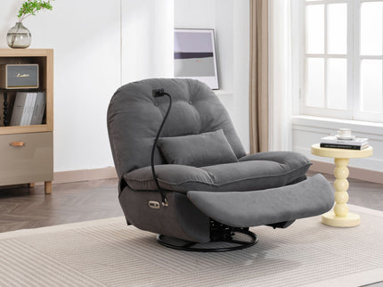 Power Recliner Swivel Glider USB Charger With tooth Music Player, Sleep, Working, Game And Leisure