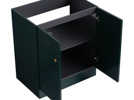 Contemporary Freestanding Bathroom Vanity With Resin Sink & Soft-Close Cabinet Doors