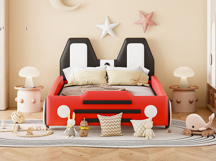 High Quality Race Car Shaped Platform Bed & Wheels