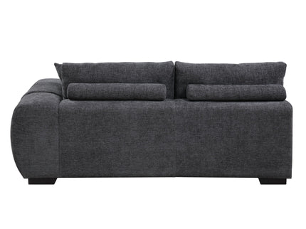 Chosen - Sectional Sofa With Toss Pillows With 2 Chaises With Ottoman - Gray