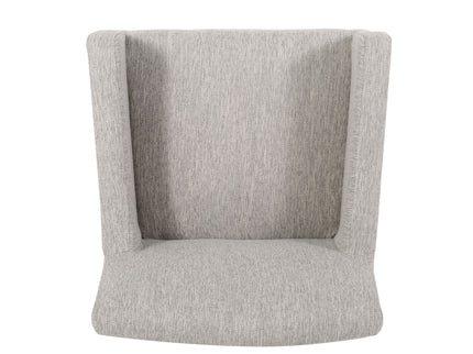 Charmed Upholstered Counter Stool With H Frame Base And Round Arms
