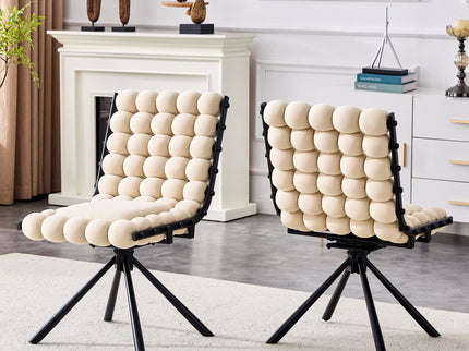 Puffy Bubble, Ball Chain Dining Chairs For Dining Room (Set of 2)