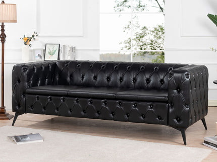 Square Arm Removable Cushion 3 Seater Sofa