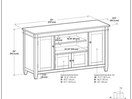 Carlton - TV Media Stand