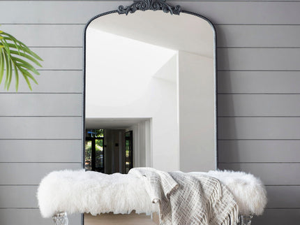 Arch Mirror, Baroque Inspired Wall Decor For Bathroom, Bedroom, Living Room