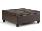 Dark Brown / Faux Leather