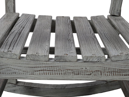 Oversized Porch Rocker Chair With Wide Seat And Tall Backrest