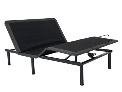 Queen Size Adjustable Bed Frame With Voice Activated Controls - Black