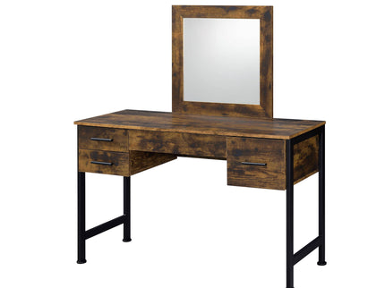 Juvanth - Rustic Vanity Desk Mirror - Oak