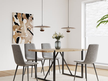Modern Upholstered Dining Chairs With Cushion Seat And Sturdy Legs (Set of 4)