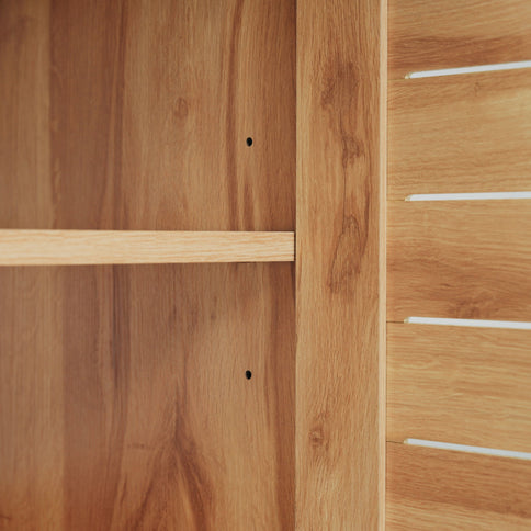 Bathroom Vanity With Ceramic Sink, Freestanding Cabinet - Antique Natural / Brown