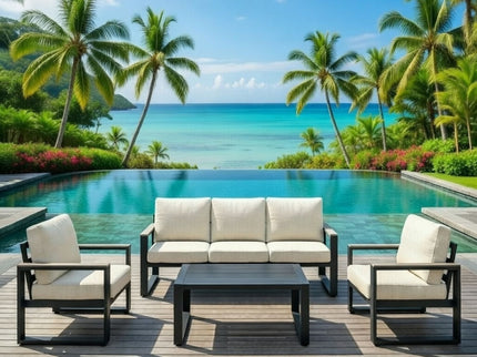 Modern Outdoor Sofa Set With Coffee Table