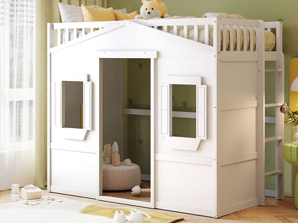 House Loft Bed With Ladder