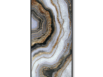 Canvas Painting Wall Art Framed, Artwork Decor, Picture Marble Print Paintings For Living Room - Frosted Glass / Gold