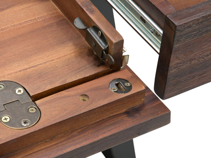 Lowry - Desk - Distressed Charcoal Brown