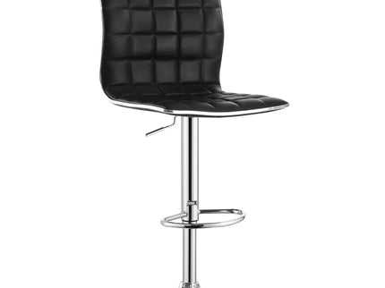 Waffle - Adjustable Bar Stool (Set of 2) - Black