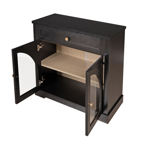 Modern Sideboard Cabinet With 1 Drawer And 2 Arched Doors