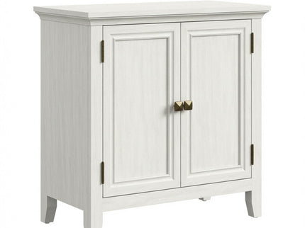 2 Door Buffet Cabinet With Adjustable Shelves - Matte White / Grayish