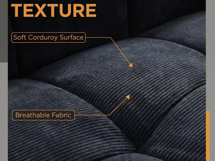 Extra Large Compression Sofa, Cloud Puff Couch For Living Room