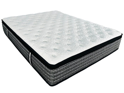 14" Premium Pocket Coil Hybrid Mattress With Gel Memory Foam, Super Plush - Gray / White - King