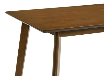 Aston - 5 Piece Counter Height Dining Set With Bent Backs And Upholstered Seats - Walnut