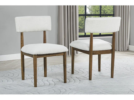 Contemporary Upholstered Dining Chairs (Set of 2)