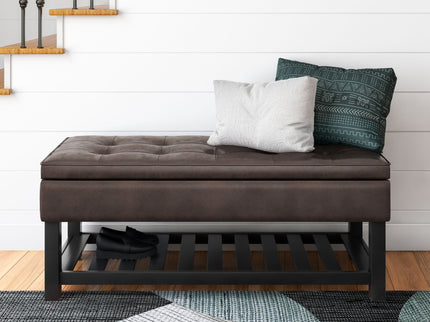 Cosmopolitan - Storage Ottoman Bench With Open Bottom