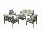 Gray / 5 Pc. Sofa, Loveseat, 2 Chairs, Coffee Table