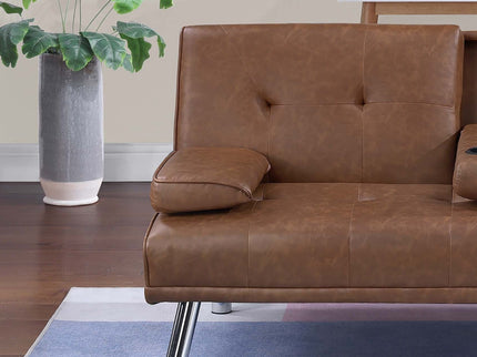 Adjustable Sofa With Fold Down Table And Cup Holders