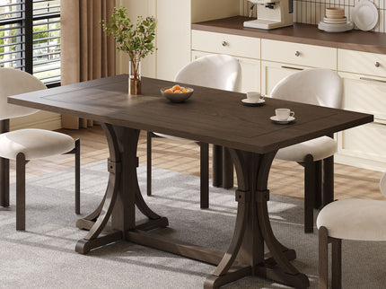 Dining Table With Trestle Base