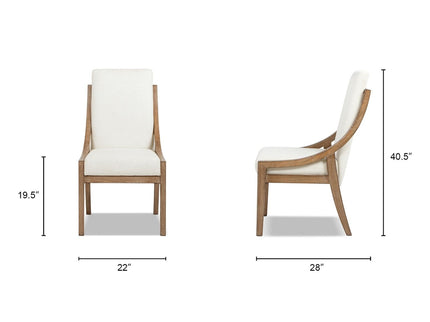 Lennox - High Back Upholstered Dining Chair (Set of 2) - Light Beige