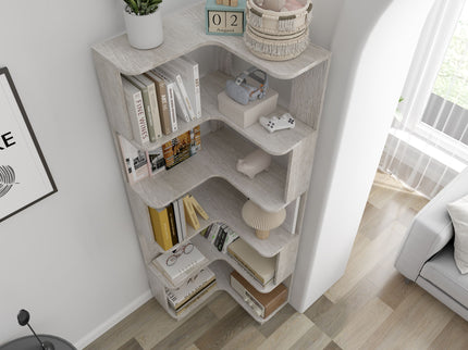 L-Shaped Corner Bookshelf