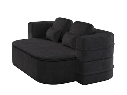 2 In 1 Foldable Sofa Bed With Multi Functional Blanket, Floor Lounge Sofa