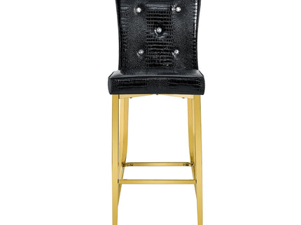 Bar Chairs With Crystal Clasp Design (Set of 2)
