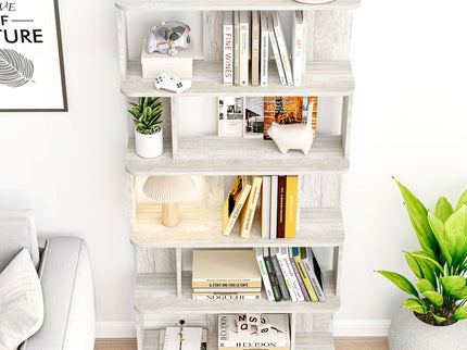 Modern 5 Tier Open Storage Bookcase