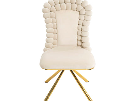 Upholstered Swivel Dining Chairs (Set of 2)
