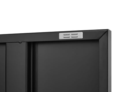 Modern Storage Cabinet With Adjustable Shelves, Magnetic Door Stopper