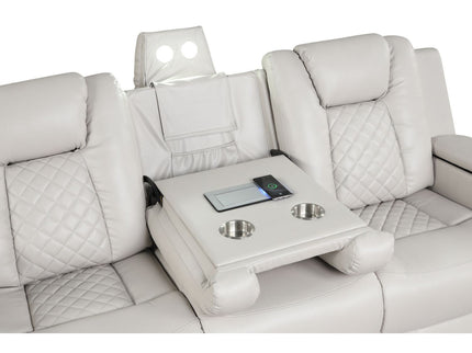 Benz - LED & Power Recliner With Adjustable Headrests And Ambient LED Lighting