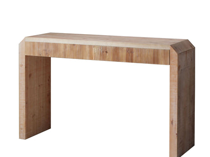 Rustic Modern Console Table With Drawer Storage - Natural Wood