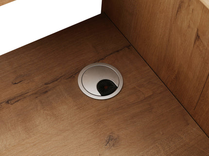 35" Freestanding Bathroom Vanity With Soft Close Doors And 2 Drawers (Vanity Only) - Imitative Oak