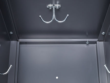 9 Door Lockers With Lock For Storage In Office, School, Gym, And Bedroom - Gray