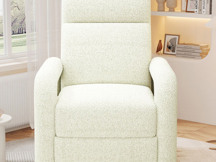 Push Back Recliner Armchair Upholstered Recliner Chair Single Sofa With Adjustable Backrest