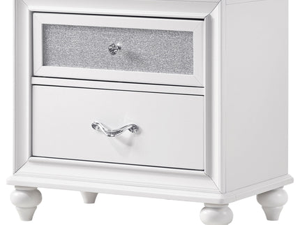 Barzini - 2 Drawer Nightstand Storage - White