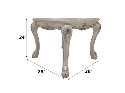 Dresden - End Table - Bone White
