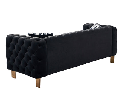 Chesterfield - Modern Tufted Living Room Sofa, 84.25''W Couch