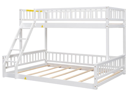 Bunk Bed With Ladder And Guardrails