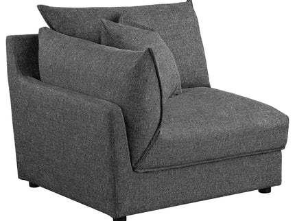 Tomasina - Modular Sectional Sofa With Corner, Armless Chairs And Armchairs - Black