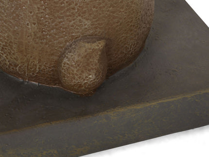 Hand Crafted Rabbit Umbrella Base With Playful Design - Light Brown